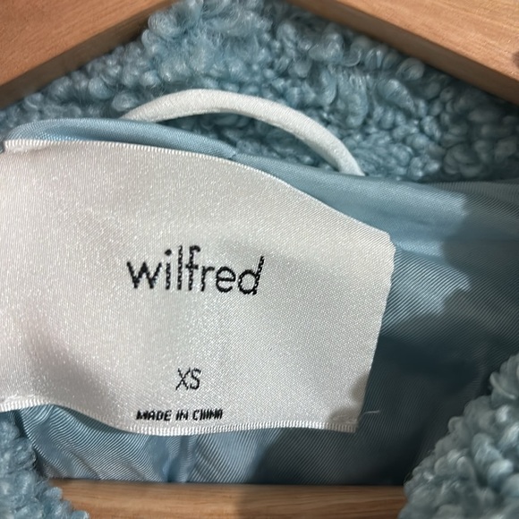 Wilfred Women's Cozy Baby/Sky Blue Jacket - Size US XS - Picture 3 of 8